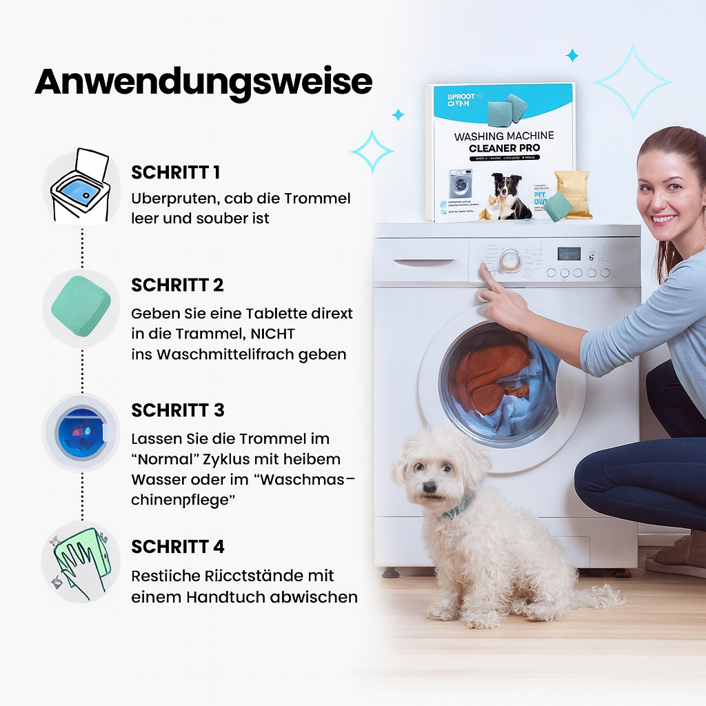 Lush Waschmaschinenreiniger Pro | Frische Wäsche garantiert