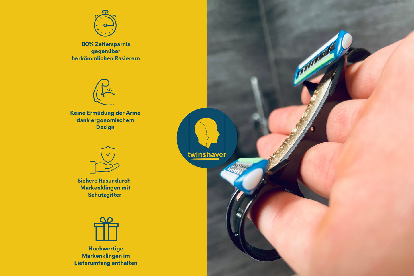 twinshaver - The Original - Including 4 replacement blades