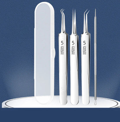 Mitesserentferner-Werkzeugset aus Edelstahl