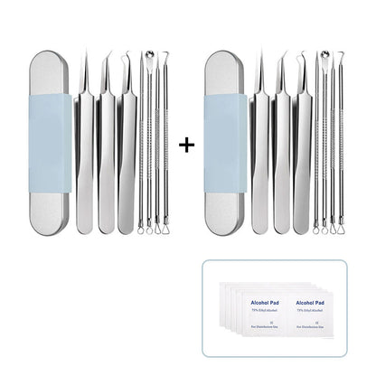 Mitesserentferner-Werkzeugset aus Edelstahl