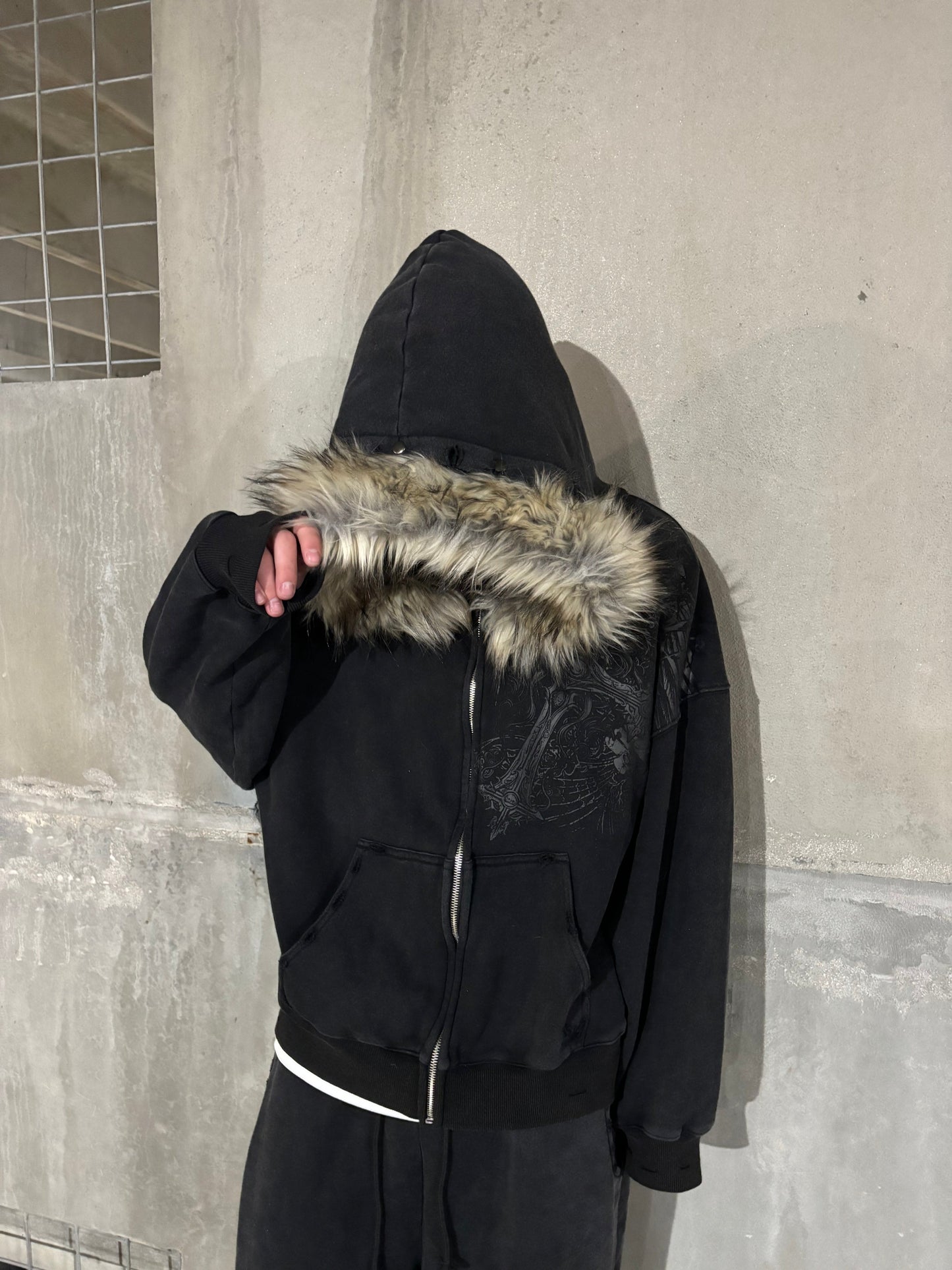 Taiga Lush | Fur Zip Hoodie
