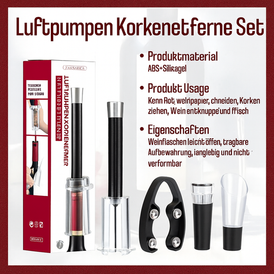 Lush | Luftpumpen-Korkenzieher-Weinöffner-Set