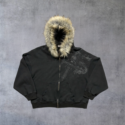 Taiga Lush | Fur Zip Hoodie