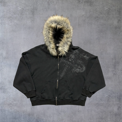 Taiga Lush | Fur Zip Hoodie