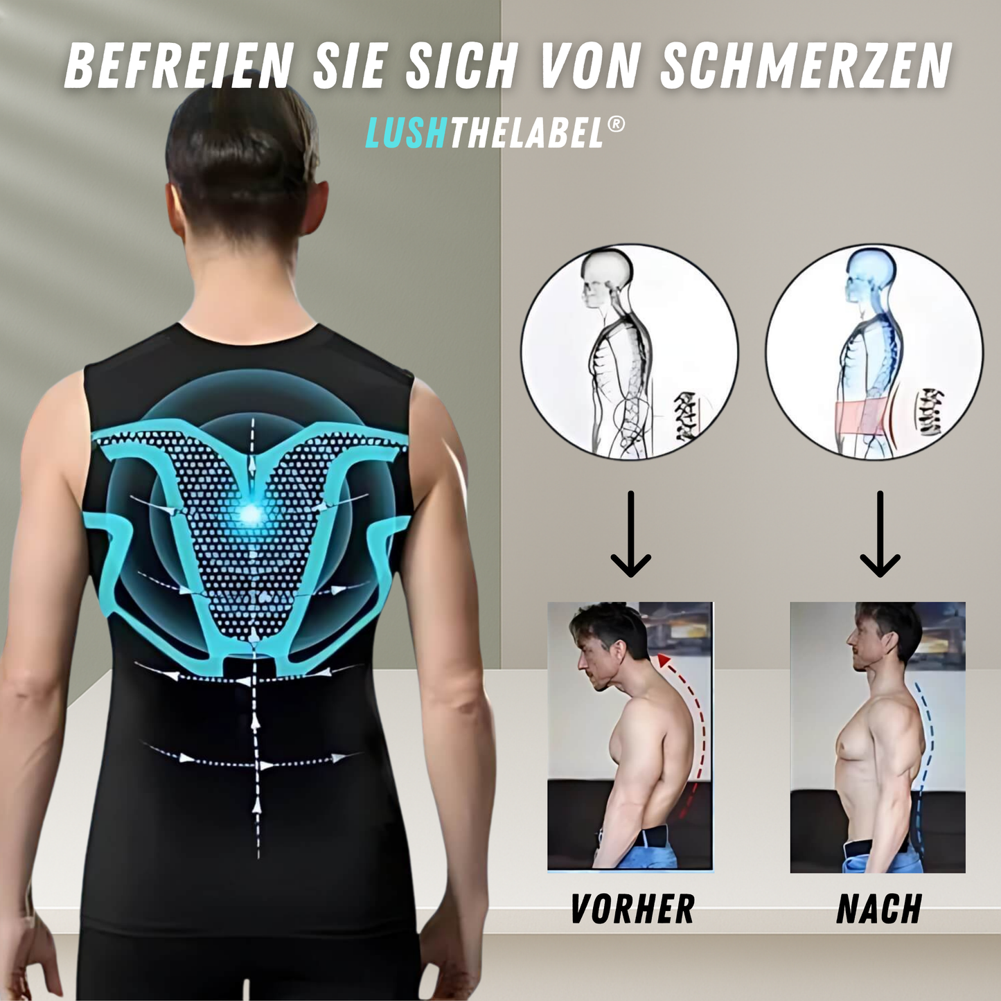 VitaBoost PowerCore Vest™ | Fitter. Straffer. Selbstbewusster.
