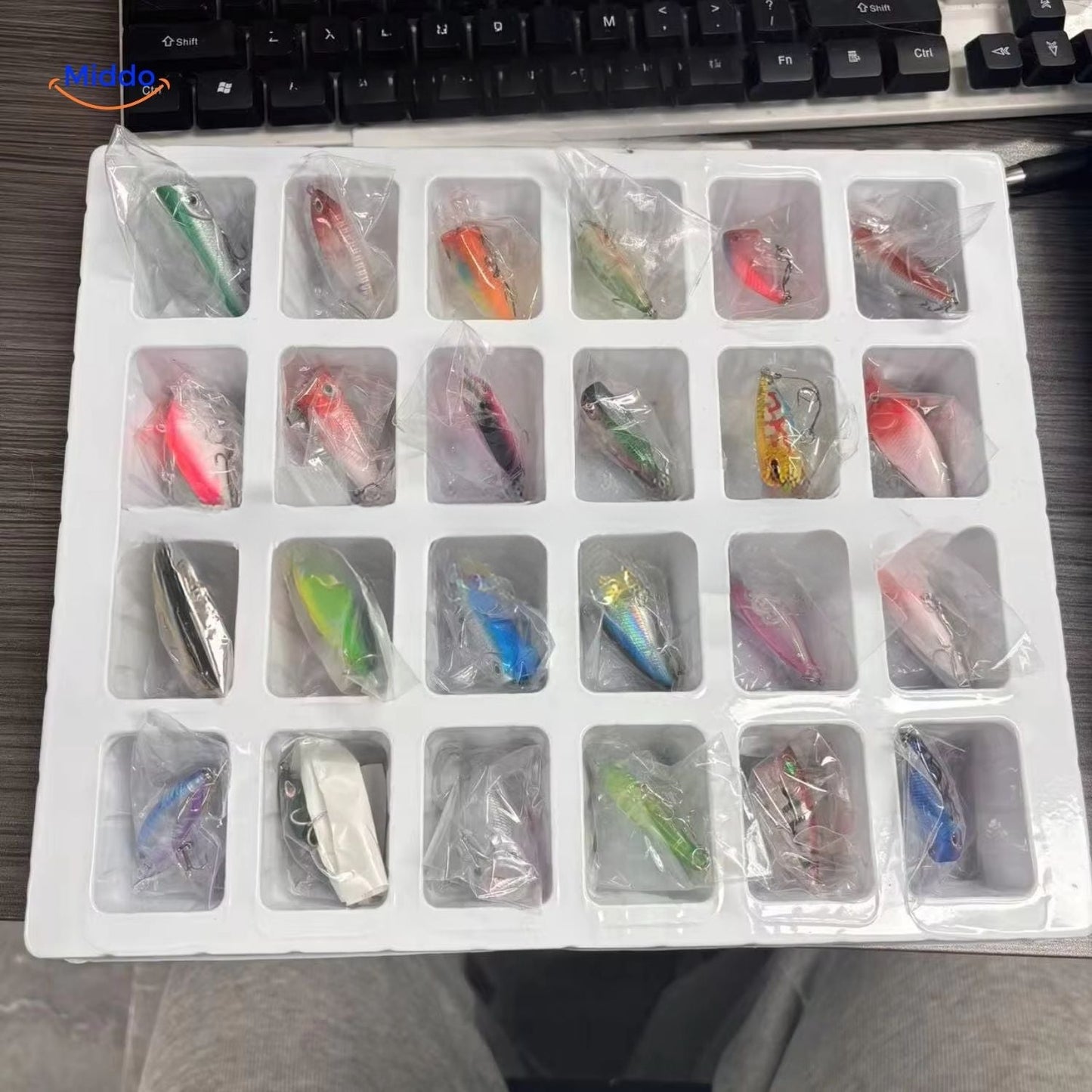 24 Tage Fischerei Überraschungsbox | Jeden Tag Ein Köder